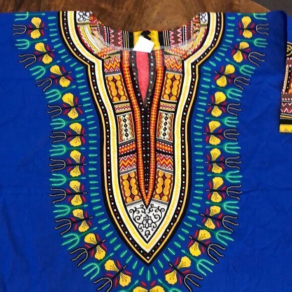 Big Mama Dakishi shirt bright blue one size NWOT - Picture 2 of 8